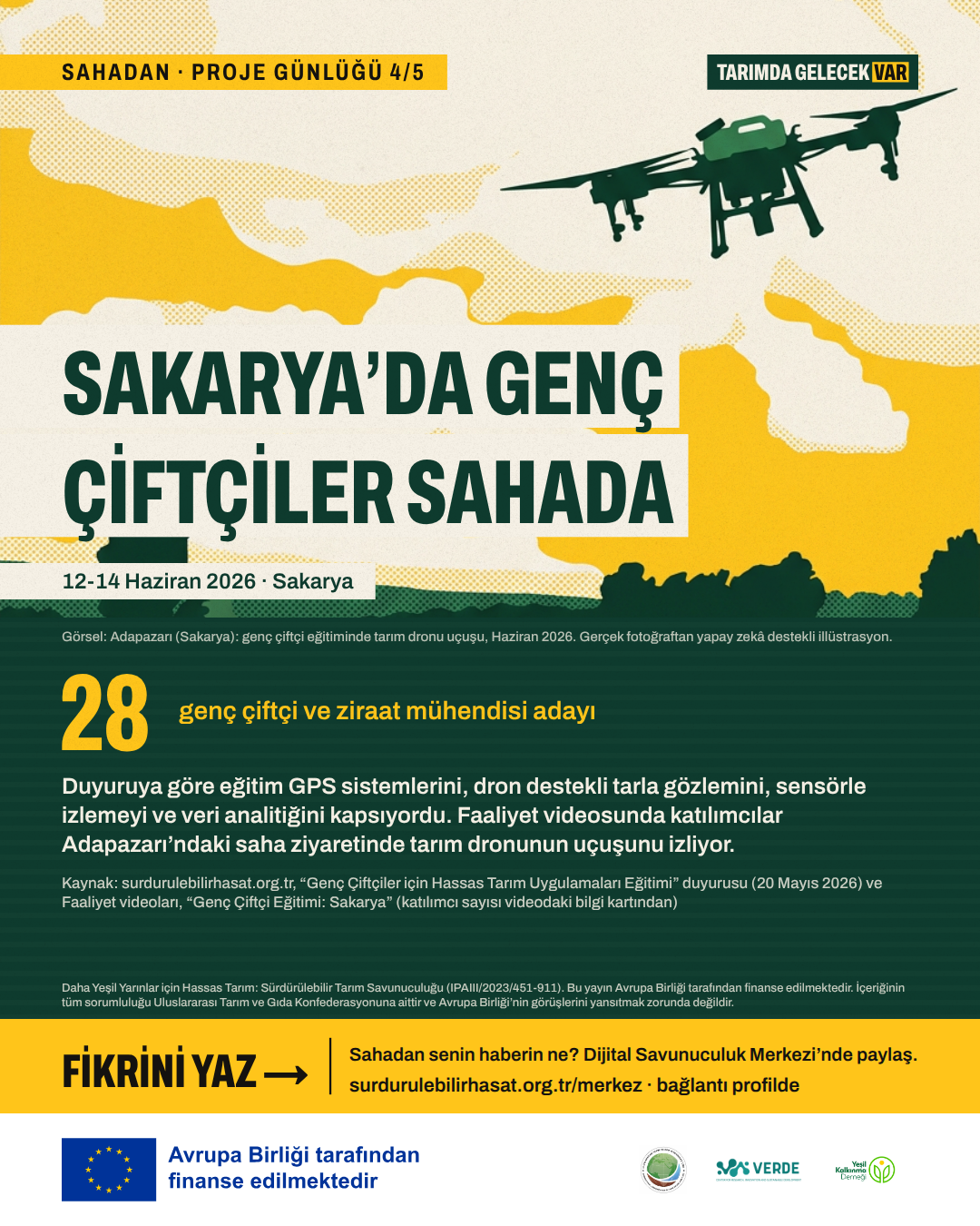 Sakarya'da genç çiftçiler sahada
