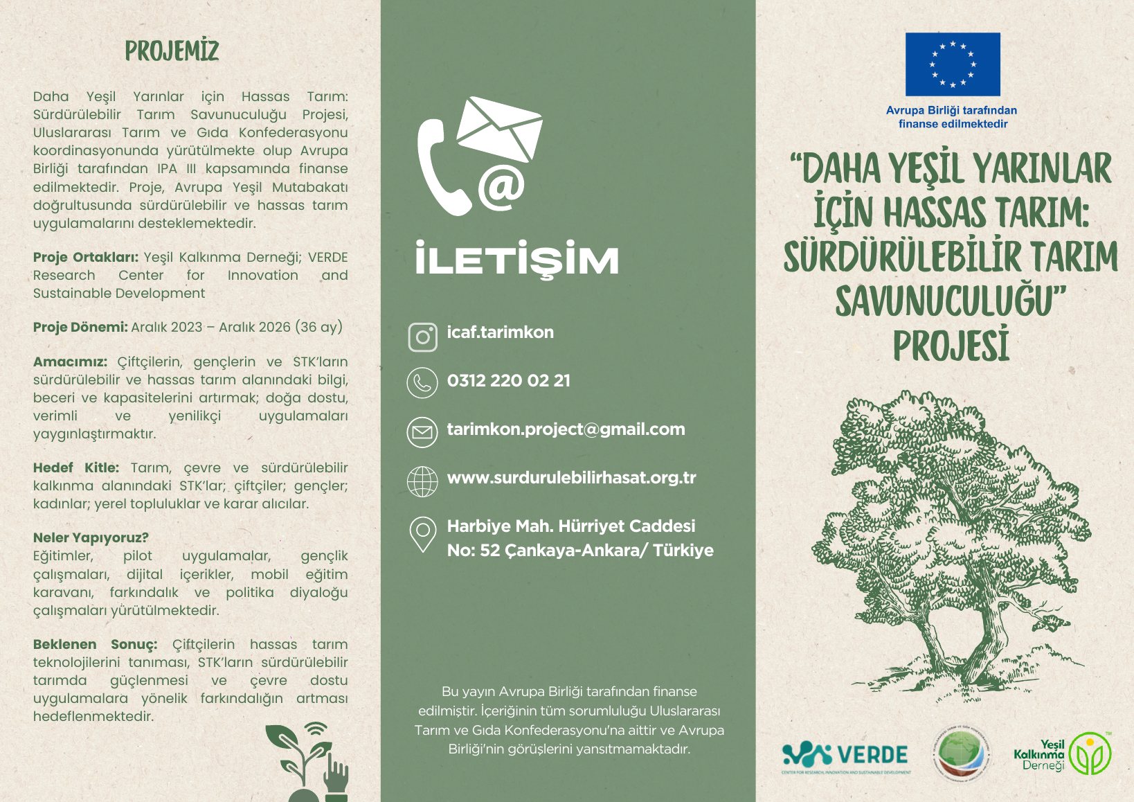 Daha Yeşil Yarınlar için Hassas Tarım: Sürdürülebilir Tarım Savunuculuğu Projesi: dış yüz